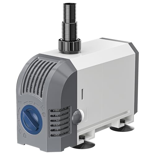 Everfarel Wasserpumpe 20W 900L/H Leise Aquarium Pumpe Regelbare Teichpumpe mit 1,5m Kabel für Aquarium, Steingarten, Brunnen, Hydroponik-Systeme Everfarel Wasserpumpe 20W 900L/H Leise Aquarium Pumpe Regelbare Teichpumpe mit 1,5m Kabel für Aquarium, Steingarten, Brunnen, Hydroponik-Systeme von everfarel