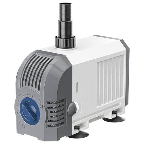 Everfarel Wasserpumpe 25W 1500L/H Leise Aquarium Pumpe Regelbare Teichpumpe mit 1,8m Kabel für Aquarium, Steingarten, Brunnen, Hydroponik-Systeme Everfarel Wasserpumpe 25W 1500L/H Leise Aquarium Pumpe Regelbare Teichpumpe mit 1,8m Kabel für Aquarium, Steingarten, Brunnen, Hydroponik-Systeme von everfarel