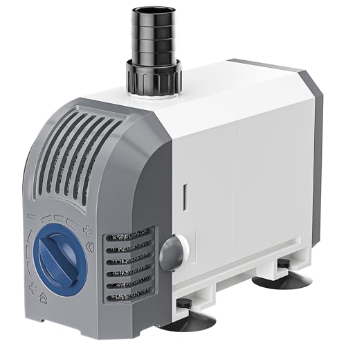 Everfarel Wasserpumpe 35W 2000L/H Leise Aquarium Pumpe Regelbare Teichpumpe mit 2m Kabel für Aquarium, Steingarten, Brunnen, Hydroponik-Systeme Everfarel Wasserpumpe 35W 2000L/H Leise Aquarium Pumpe Regelbare Teichpumpe mit 2m Kabel für Aquarium, Steingarten, Brunnen, Hydroponik-Systeme von everfarel