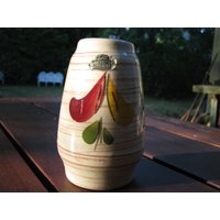 Vintage Vase Bay Keramik - 50Er Jahre Mid Century Design Pre Fat Lava Mit Label Modell Nr. 657 14 von everglaze