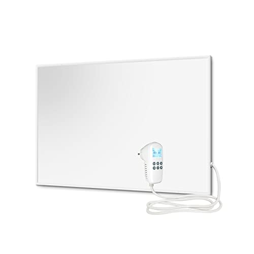 EVOKOR Infrarotheizung mit Thermostat 520W, Infrarot Heizung Wandmontage mit Überhitzungsschutz, Heizplatte Heizkörper Heizpaneel, Wandheizung Elektrisch, Elektroheizung Energiesparend-920 * 620mm von Evokor