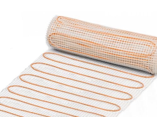 Elektrische Fußbodenheizung für Fliesen - TWIN Technologie - extra stark - Heizmatte UltraPro 200 (1 m² - 0,5 x 2 m) von ew direkt