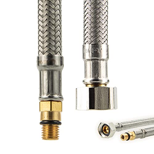 Sanitärarmaturen Anschlussschlauch M 8x1 kurz - 3/8" ÜWM x 500 mm von tecuro