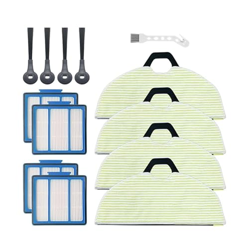 ewgrkba Ersatz-HEPA-Filtersieb/Mopptuch/Seitenbürsten-Sets, Ersatzteile, kompatibel mit Shark RV2001WD Roboter-Staubsauger-Zubehör von ewgrkba