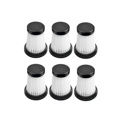 ewgrkba HEPA-Filter kompatibel mit MOOSOO K12, K12 Pro, K13 Akku-Handstaubsauger Kehrmaschine(As Shown 6PCS) von ewgrkba