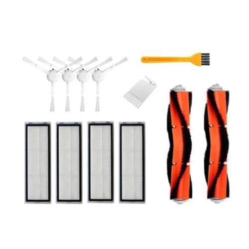 ewgrkba Hauptbürsten-Seitenbürstenfilter, kompatibel mit Xiaomi Mijia 1C STYTJ01ZHM Roboter-Staubsauger-Teile-Zubehör von ewgrkba