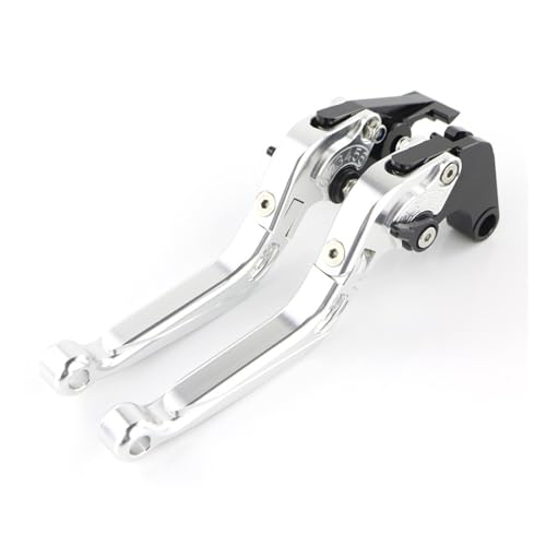 ewgrkba Kompatibel mit Yamaha MT10 MT-10 2016 2017 2018 CNC verstellbare Klappkupplungshebel Motorrad aus Aluminium (Silber) von ewgrkba