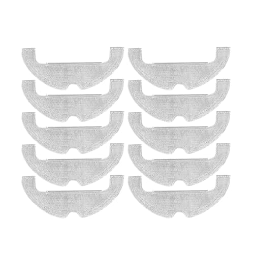 ewgrkba Mopp-Tücher, Lappen, kompatibel mit Xiaomi Mi Robot Vaccum-Mop2 Ultra STYTJ05ZHM Staubsauger-Teile-Ersatzkomponenten-Kits(As Shown 10Pcs) von ewgrkba