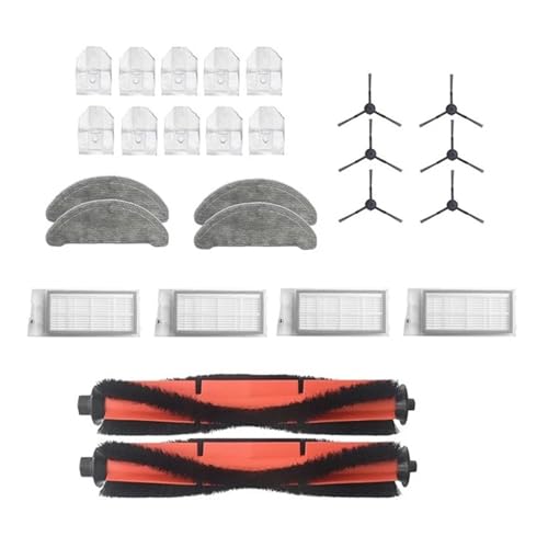 ewgrkba Roboter-Staubsauger, Rollenbürste, Seitenbürsten, HEPA-Filter-Set, kompatibel mit Roidmi Eve Plus von ewgrkba