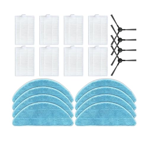 ewgrkba Seitenbürste Filter Mopp Tuch Kunststoff Staubsauger Zubehör kompatibel mit Ropo Glass 3, Ropo Glass 4 Roboter Staubsauger von ewgrkba