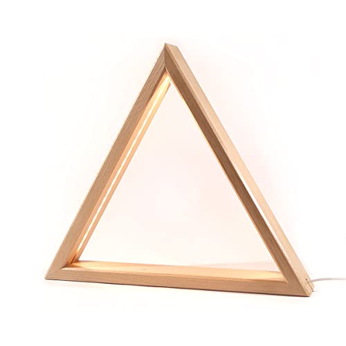 exclusiv Holzkunst Dreieck LED beleuchtet 35cm von exclusiv Holzkunst