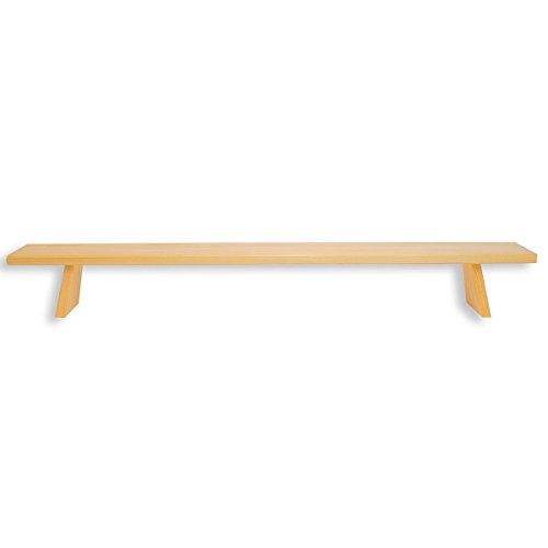Exclusiv Holzkunst Schwibbogenbank Fichte 90 cm/Fensterbank für Lichterbögen von SCHENK HOLZKUNST