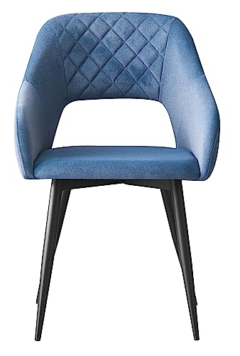 exitodesign Polsterstuhl Mateo - Gepolsterter Stuhl - Esszimmerstühle - Esstisch Stühle - Stuhl Küche Wohnzimmer - Haltbares Material - Wohnzimmer Möbel - 54 x 58 x 81 cm - Denim exitodesign Polsterstuhl Mateo - Gepolsterter Stuhl - Esszimmerstühle - Esstisch Stühle - Stuhl Küche Wohnzimmer - Haltbares Material - Wohnzimmer Möbel - 54 x 58 x 81 cm - Denim von exitodesign