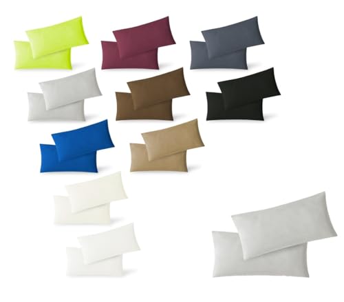 EXKLUSIV HEIMTEXTIL Jersey Kissenbezug Hülle 2 Sparpack Set mit Reißverschluss hochwertige Qualität 40 x 80 cm Silber EXKLUSIV HEIMTEXTIL Jersey Kissenbezug Hülle 2 Sparpack Set mit Reißverschluss hochwertige Qualität 40 x 80 cm Silber von EXKLUSIV HEIMTEXTIL