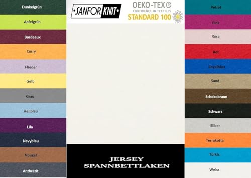 EXKLUSIV HEIMTEXTIL Jersey Spannbettlaken 60 x 120-70 x 140 cm 100% Baumwolle Öko - Tex Zertifiziert, Markenqualität, Matratzenhöhe bis 10 cm, Naturweiss EXKLUSIV HEIMTEXTIL Jersey Spannbettlaken 60 x 120-70 x 140 cm 100% Baumwolle Öko - Tex Zertifiziert, Markenqualität, Matratzenhöhe bis 10 cm, Naturweiss von EXKLUSIV HEIMTEXTIL