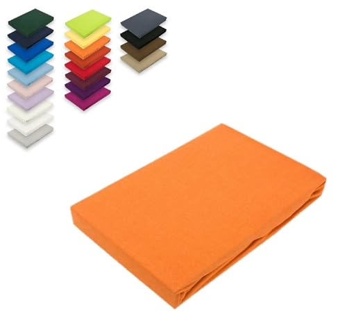 EXKLUSIV HEIMTEXTIL Jersey Spannbettlaken 90-100 x 200 cm 100% Baumwolle Öko - Tex Zertifiziert, Markenqualität, Matratzenhöhe bis 25 cm, Terrakotta EXKLUSIV HEIMTEXTIL Jersey Spannbettlaken 90-100 x 200 cm 100% Baumwolle Öko - Tex Zertifiziert, Markenqualität, Matratzenhöhe bis 25 cm, Terrakotta von EXKLUSIV HEIMTEXTIL