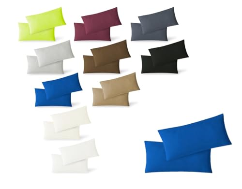 EXKLUSIV HEIMTEXTIL Jersey Kissenbezug Hülle 2 Sparpack Set mit Reißverschluss hochwertige Qualität 40 x 80 cm Royalblau EXKLUSIV HEIMTEXTIL Jersey Kissenbezug Hülle 2 Sparpack Set mit Reißverschluss hochwertige Qualität 40 x 80 cm Royalblau von EXKLUSIV HEIMTEXTIL