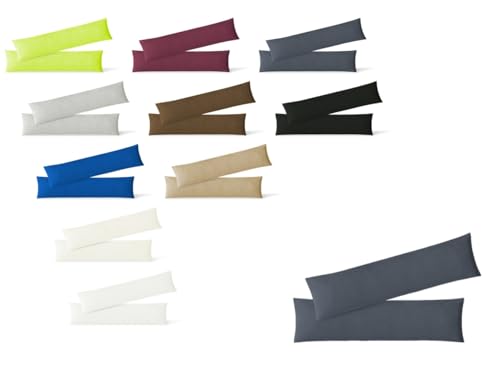EXKLUSIV HEIMTEXTIL Jersey Kissenbezug Hülle 2 Sparpack Set mit Reißverschluss hochwertige Qualität 40 x 145 cm anthrazit EXKLUSIV HEIMTEXTIL Jersey Kissenbezug Hülle 2 Sparpack Set mit Reißverschluss hochwertige Qualität 40 x 145 cm anthrazit von EXKLUSIV HEIMTEXTIL