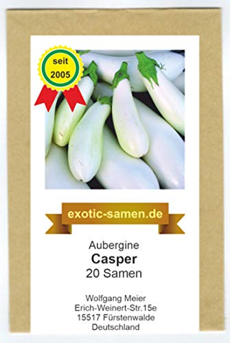 Aubergine - Casper - 20 Samen von exotic-samen