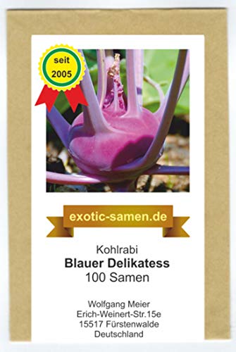 Kohlrabi - Blauer Delikatess -100 Samen von exotic-samen