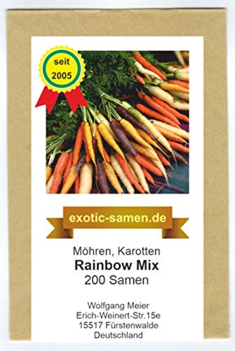 Möhre - Karotte - Rainbow Mix - 200 Samen von exotic-samen