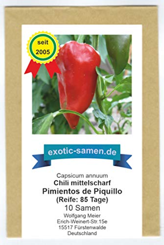 Pimiento Piquillo - leichte Schärfe Chili - 10 Samen von exotic-samen