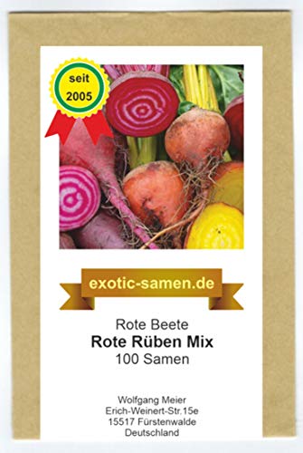 Rote Beete - Rote Rüben Mix - 3 verschiedene Sorten - 100 Samen von exotic-samen
