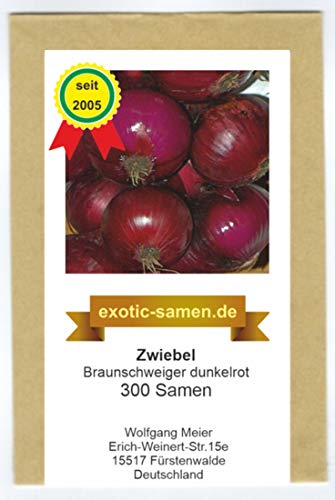 Zwiebel - Braunschweiger, dunkelrot (300 Samen) von exotic-samen