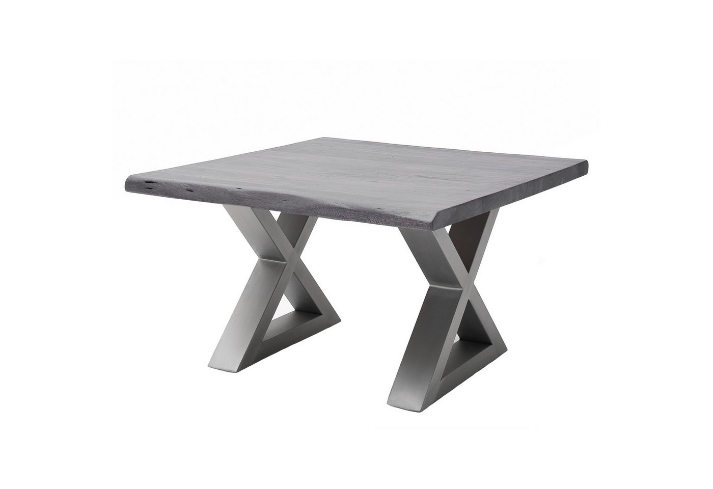 expendio Couchtisch Cadan 30, Akazie massiv lackiert / Grau 75x45x75 cm von expendio