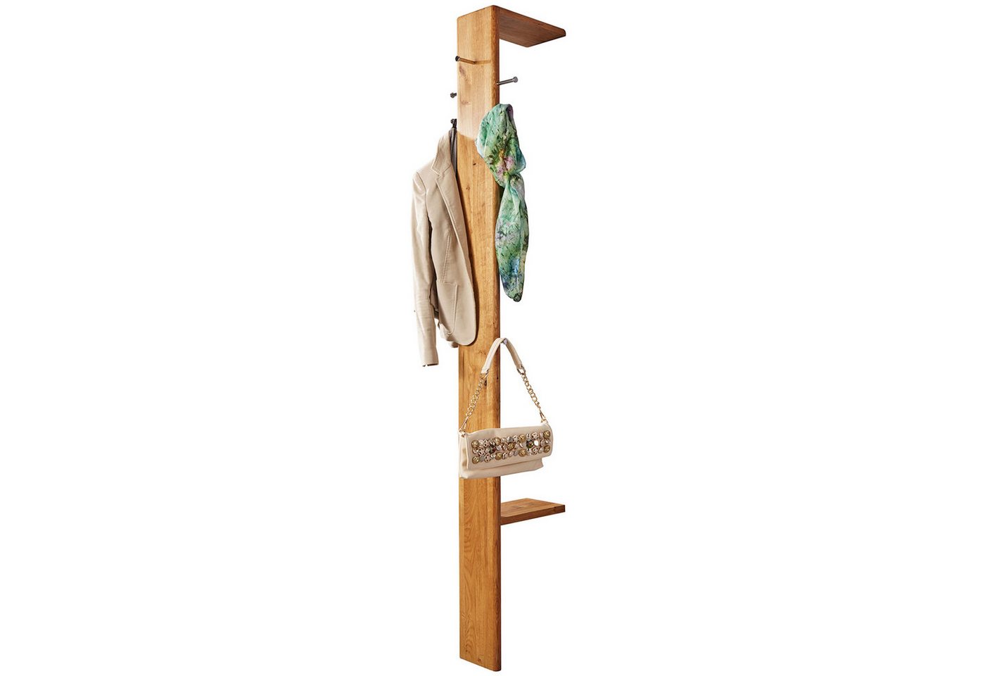 expendio Garderobe Alina 15, Wildeiche massiv geölt, 30x200x32 cm expendio Garderobe Alina 15, Wildeiche massiv geölt, 30x200x32 cm von expendio