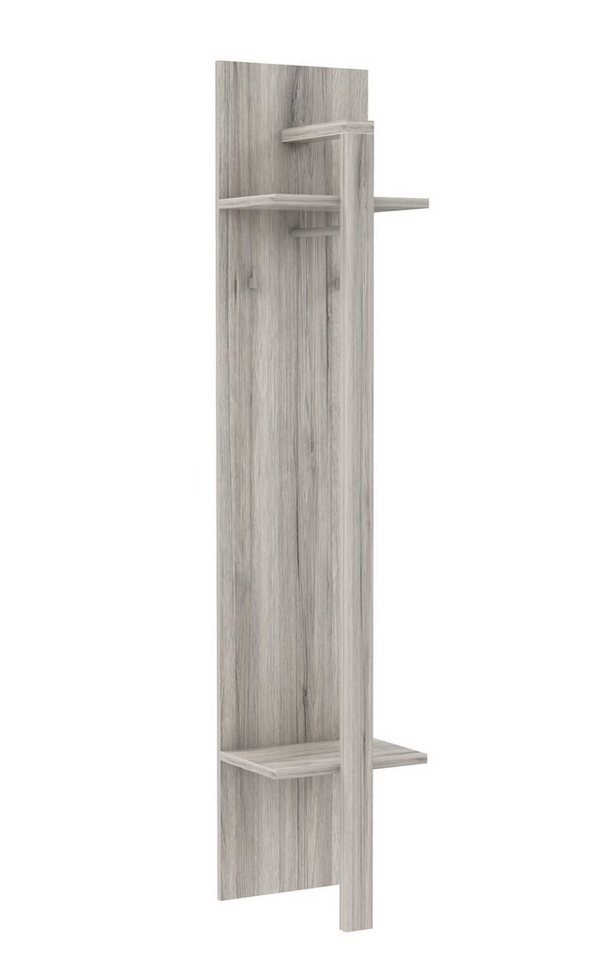 expendio Garderobe Aubert 3, Sandeiche Nb. 40x199x39 cm mit zusätzlichen Ablagen von expendio