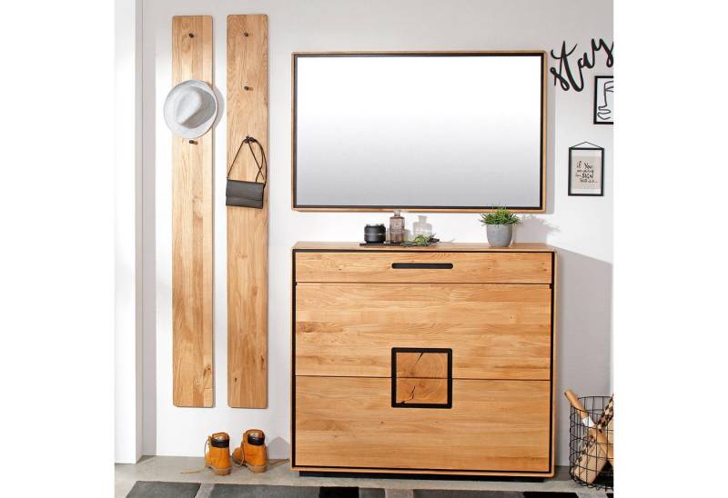 expendio Garderoben-Set Badea 11, (Spar-Set, 4-St), Wildeiche massiv geölt, 170x190x30 cm von expendio