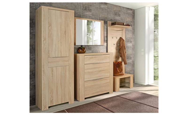 expendio Garderoben-Set Calvin 130, (Spar-Set, 5-St), Sonoma Eiche Nb., 250x200x45 cm von expendio