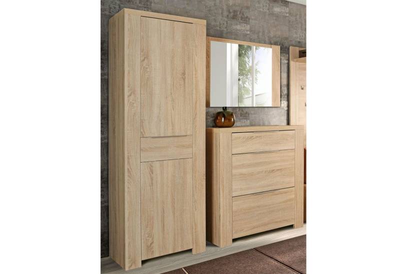 expendio Garderoben-Set Calvin 131, (Spar-Set, 3-St), Sonoma Eiche Nb., 180x200x45 cm von expendio