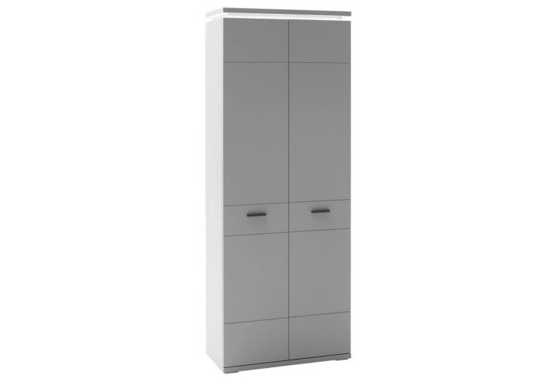 expendio Garderobenschrank Adon 1 Arktis grau tiefgezogen, 76x198x38 cm von expendio