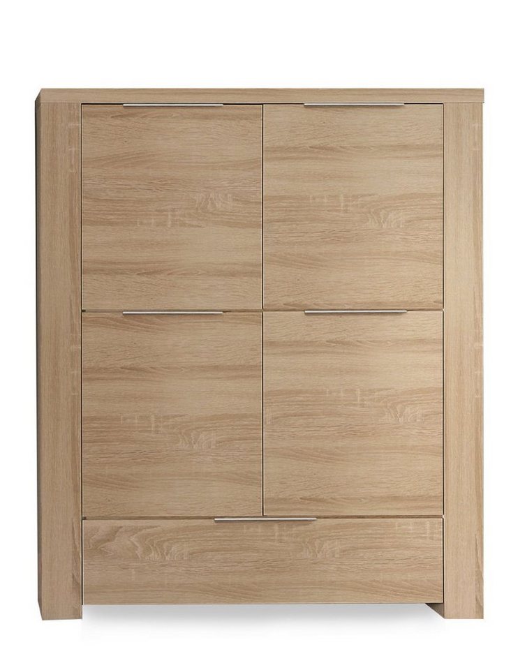 expendio Highboard Calvin, eiche sonoma 134x156x50 cm mit Softclose-Technologie von expendio