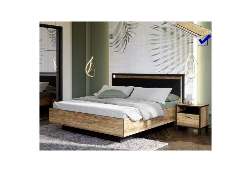 expendio Jugendzimmer-Set Hailey 23, (Spar-Set, 3-St), Alpine Picea Nb. / schwarz von expendio