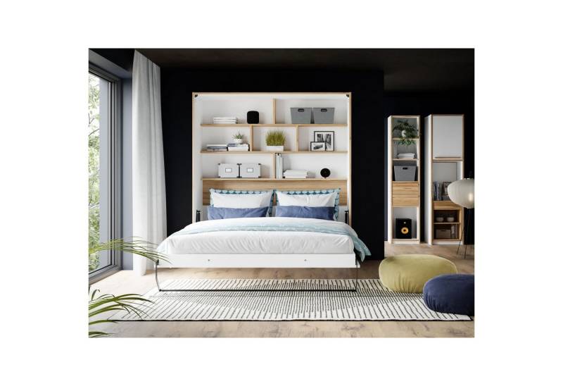 expendio Jugendzimmer-Set Simon 31, (Spar-Set, 4-St), Weiß / Catania Oak, 180x241x58 cm von expendio