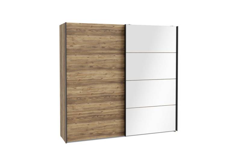 expendio Kleiderschrank Hailey 1 Alpine Picea Nb. / schwarz 220x211x62 cm von expendio