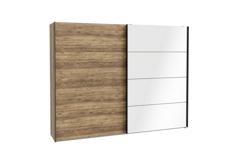 expendio Kleiderschrank Hailey 2 Alpine Picea Nb. / schwarz 281x216x68 cm von expendio