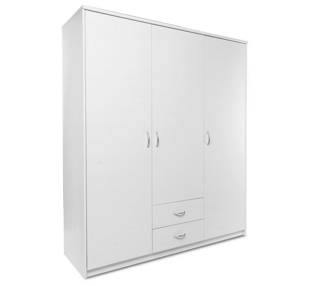 expendio Kleiderschrank Koblenz 60 weiß 160x188x54cm Schlafzimmerschrank von expendio