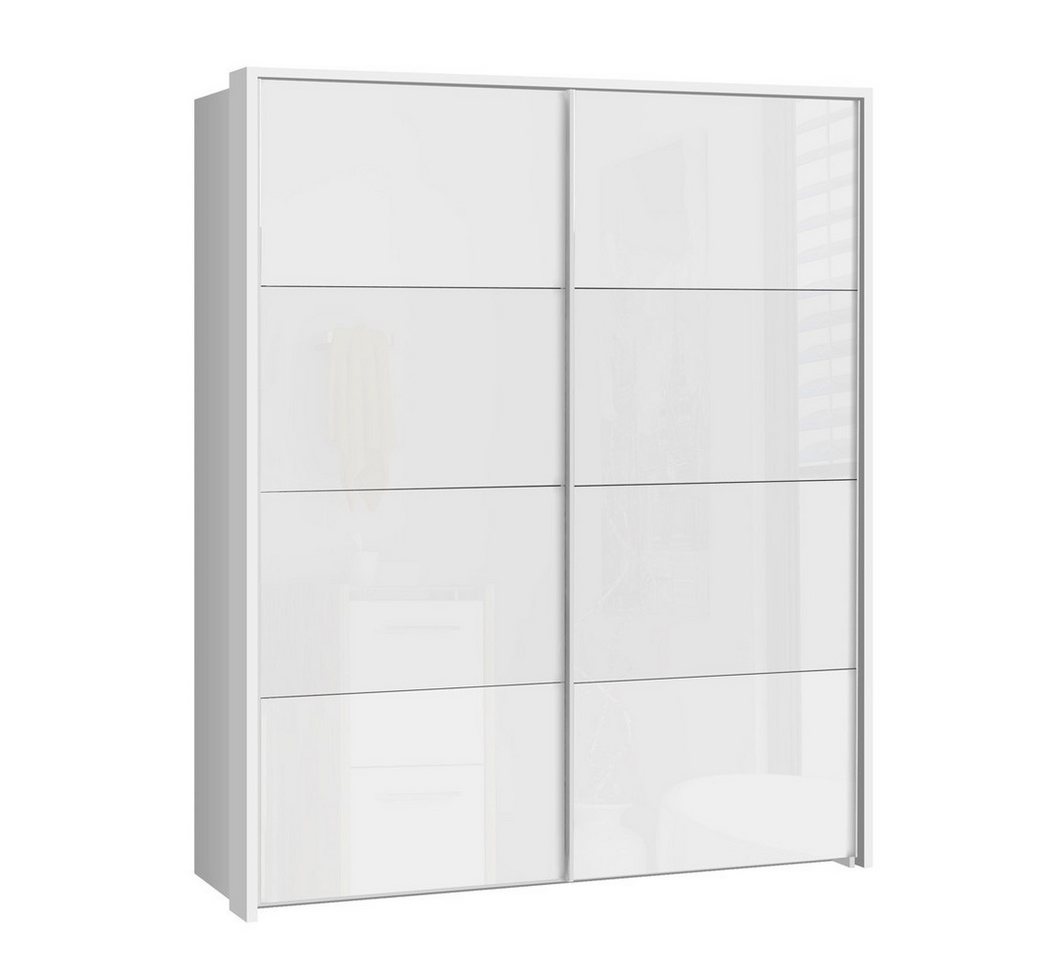 expendio Kleiderschrank Sophie 4 Schwebetürenschrank Sophie, weiß, 220(231)x210(215)x61(68) cm von expendio