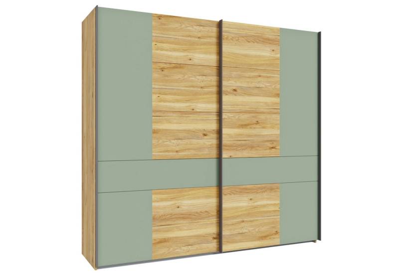 expendio Kleiderschrank Wenke 3 Mauvella Oak Nb. / salbei von expendio