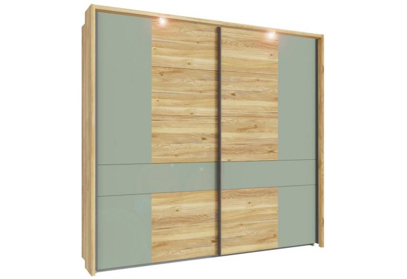 expendio Kleiderschrank Wenke 4 Mauvella Oak Nb. / salbei von expendio