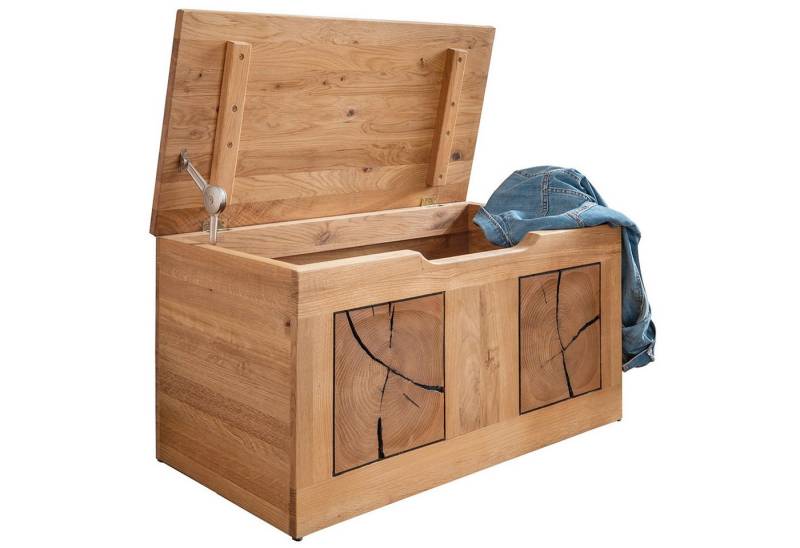 expendio Kommode Celia 3, Wildeiche massiv geölt, 80x40x40 cm von expendio
