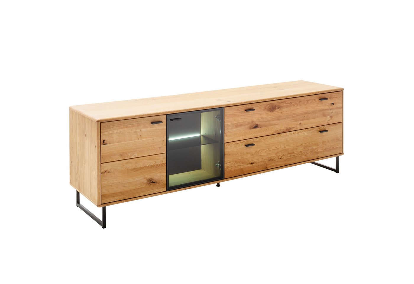 expendio Lowboard Arian 7, Ast/Balkeneiche massiv 209x68x50 cm expendio Lowboard Arian 7, Ast/Balkeneiche massiv 209x68x50 cm von expendio
