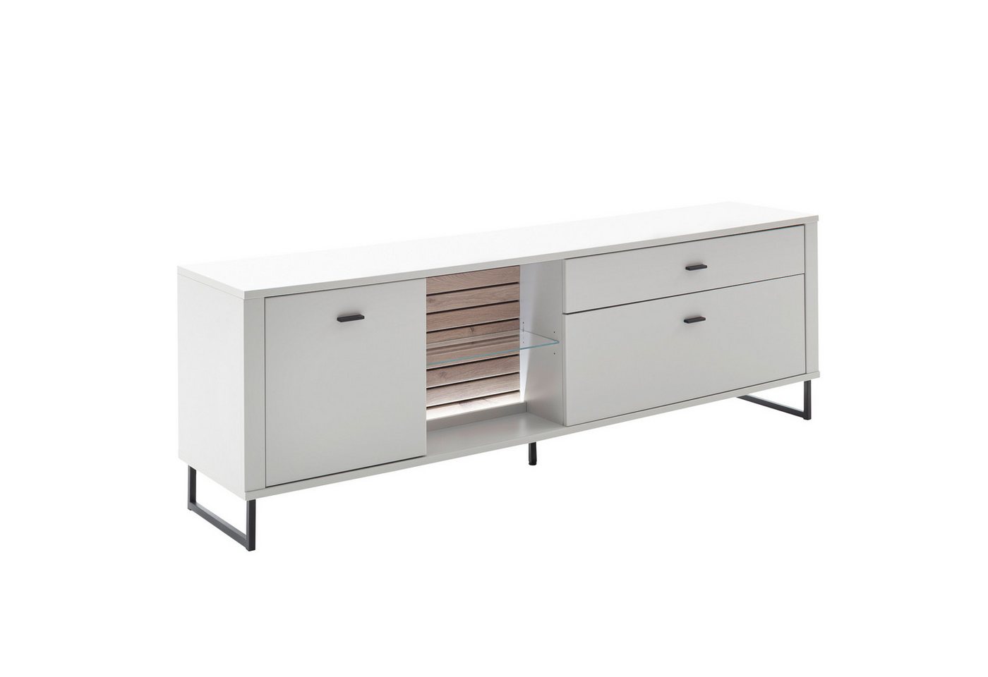 expendio Lowboard Laska 7, Modern White tiefgezogen / Viking Oak Nb. 210x69x44 cm expendio Lowboard Laska 7, Modern White tiefgezogen / Viking Oak Nb. 210x69x44 cm von expendio