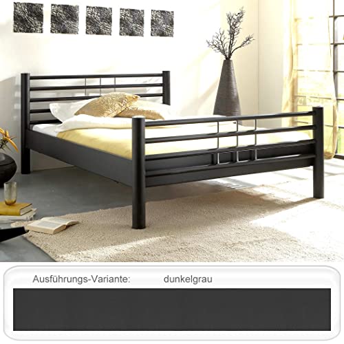 expendio Metallbett Claudine dunkelgrau Größe nach Wahl Bettgestell Doppelbett Ehebett Singlebett Jugendbett Gästebett Schlafzimmer Jugendzimmer Gästezimmer, Liegefläche:90 x 200 cm expendio Metallbett Claudine dunkelgrau Größe nach Wahl Bettgestell Doppelbett Ehebett Singlebett Jugendbett Gästebett Schlafzimmer Jugendzimmer Gästezimmer, Liegefläche:90 x 200 cm von expendio
