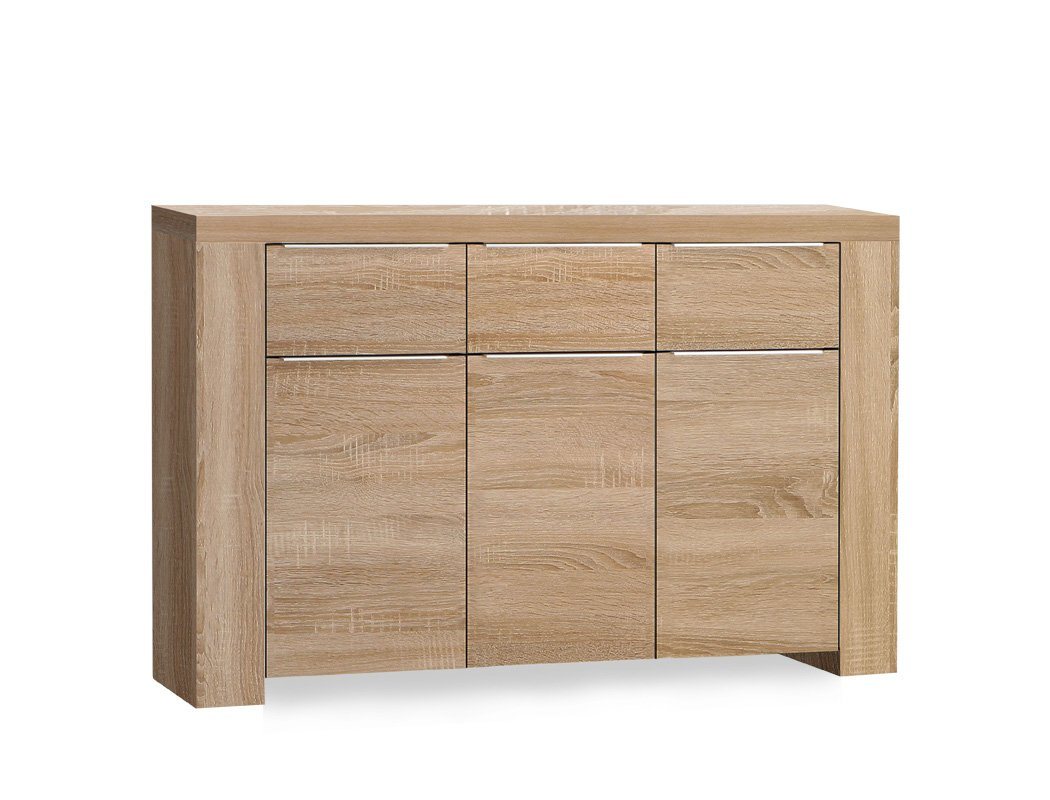 expendio Sideboard Calvin, eiche sonoma 144x87x42 cm mit Softclose-Technologie von expendio