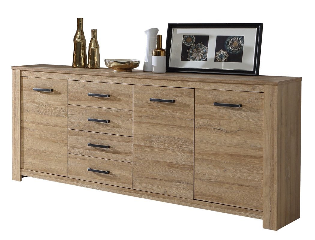 expendio Sideboard Hauke 2, Alteiche 206x96x43 cm mit viel Stauraum von expendio